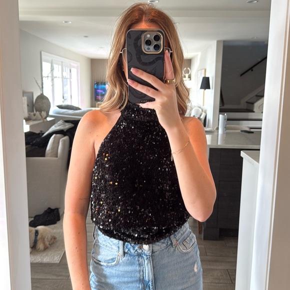 RW&CO. Tops - RW&Co. | Sequin Halter Top NWOT